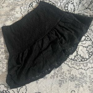 Elegant Black Lace Skirt
